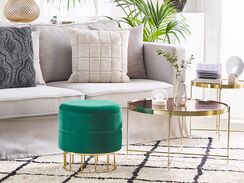 Rahi sametti säilytystila tummanvihreä ⌀ 37 cm ELGIN Rahi sametti säilytystila tummanvihreä ⌀ 37 cm ELGIN