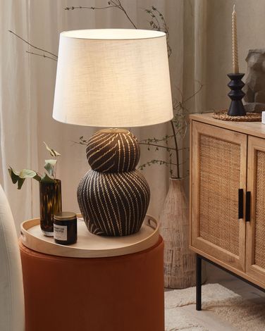 Настільна керамічна лампа чорна GUAPORE Настільна керамічна лампа чорна GUAPORE