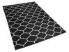 Oboustranný černo-bílý venkovní koberec 140x200 cm ALADANA_733709