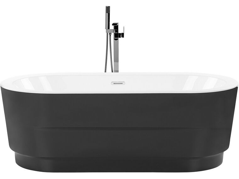 Freestanding Bath 1700 x 800 mm Black EMPRESA Beliani.co.uk