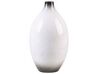 Dekoratívna terakotová váza 36 cm biela BAEZA_791580