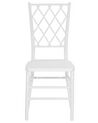 Set of 2 Dining Chairs White CLARION_782836