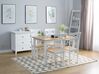 Wooden Dining Table 120 x 75 cm Light Wood and White HOUSTON_697756