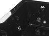 Whirlpool Badewanne schwarz rechteckig mit LED 169 x 81 cm rechts ARTEMISA_821198
