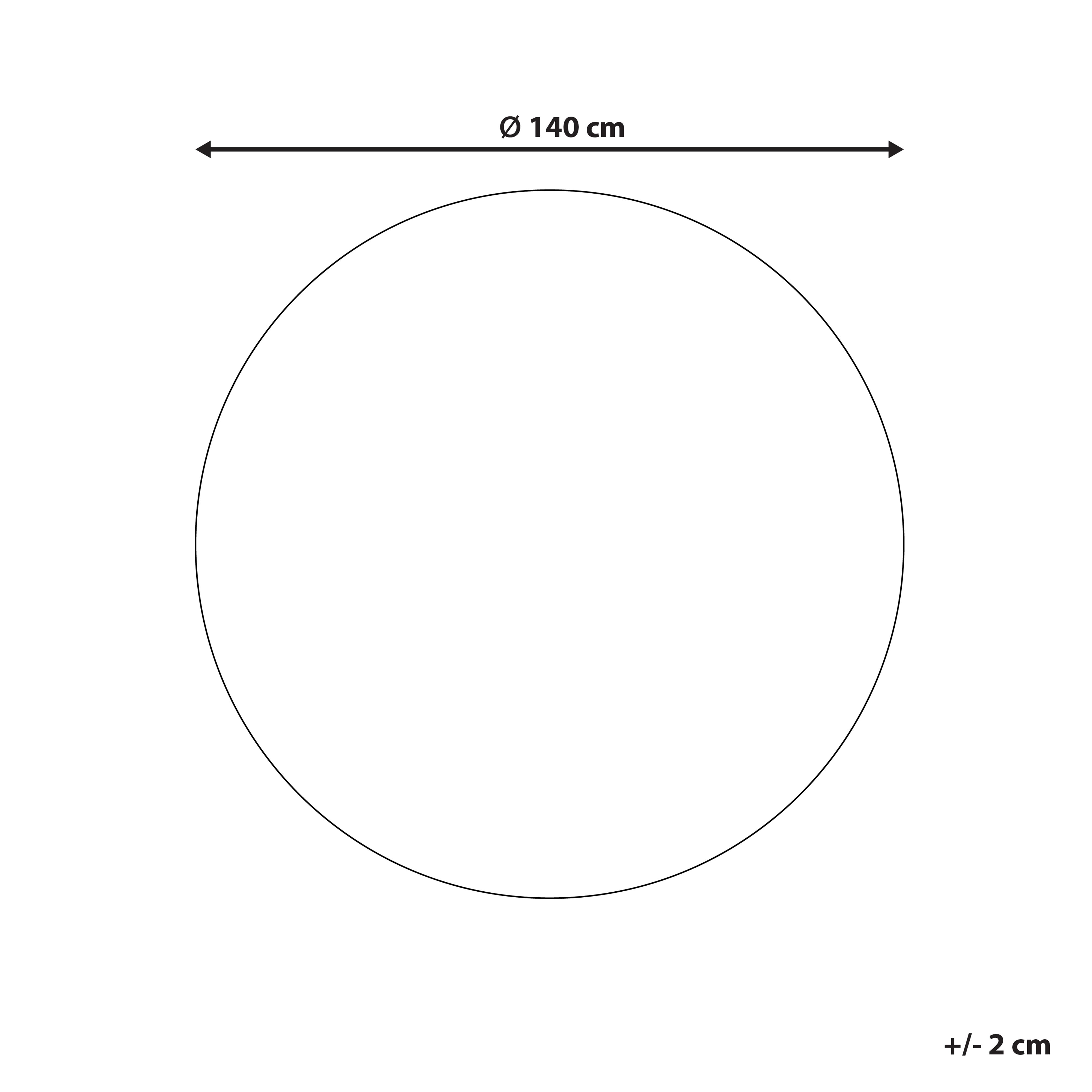 Dywan okrągły ø 140 cm niebieski DEMRE