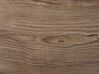 Biurko z szufladą 120 x 60 cm beżowoszary drewno z czarnym CASCO_764477