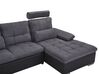Fabric Corner Sofa Bed with Storage Grey HALDEN_791900
