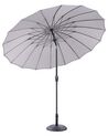 Parasol ogrodowy ⌀ 255 cm szary BAIA_829159