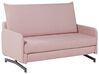 Sofá-cama de 2 lugares em tecido rosa BELFAST_798381