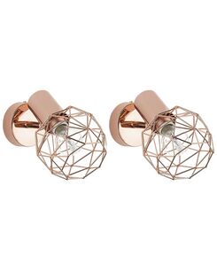 Seinävalaisin metalli kupari 2 kpl CHENAB Seinävalaisin metalli kupari 2 kpl CHENAB