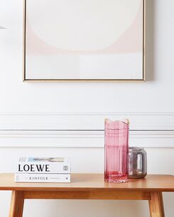 Kukkamaljakko lasi vaaleanpunainen 30 cm PERDIKI