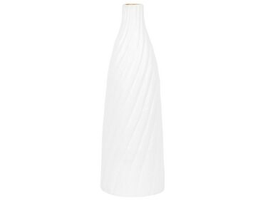 Terracotta Decorative Vase 45 cm White FLORENTIA 