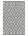 Tappeto da esterno grigio con motivo geometrico 120 x 180 cm BIHAR_766470