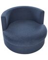 Swivel Fabric Armchair Blue DALBY_906422