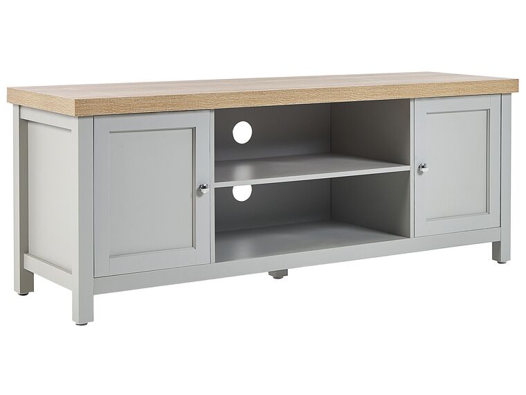 TV Stand Grey with Light Wood HAMP_826004