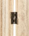 Wooden Folding 4 Panel Room Divider 170 x 163 cm Light Wood RIDANNA_874079