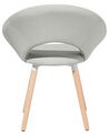 Set of 2 Fabric Dining Chairs Light Grey ROSLYN_774106