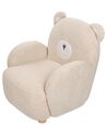 Cadeira para crianças forma de urso creme BOO_886964