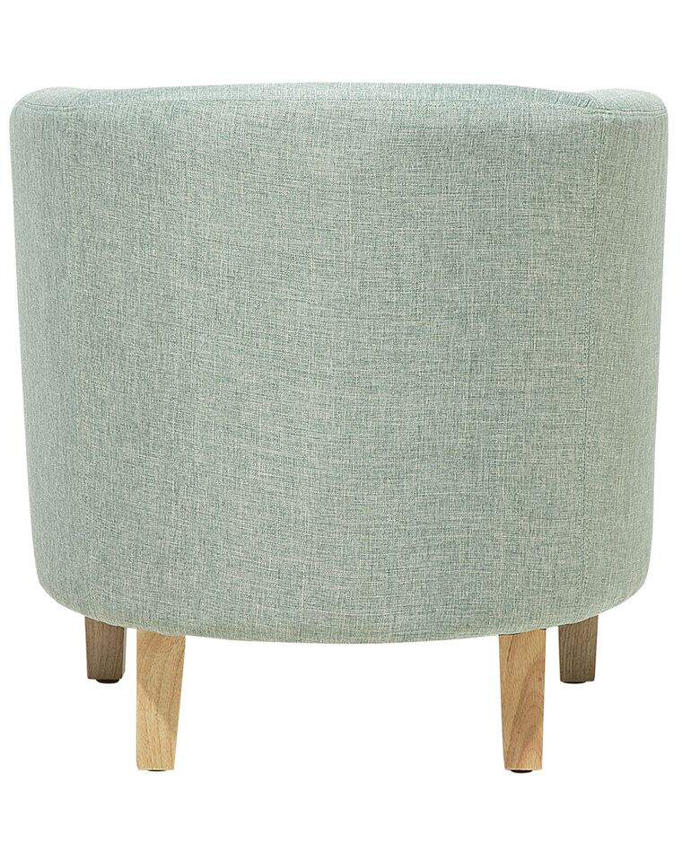 Fabric Armchair with Footstool Green HOLDEN Beliani.co.uk