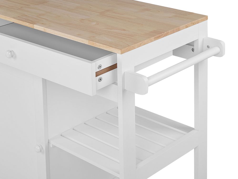 Carrello Da Cucina Classico Con Cassetti E Ruote In Legno Salvaspazio 89x40x84cm Tr4801 069tr4 - 13
