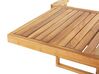 Table de jardin en bois acacia clair 60 x 40 cm UDINE_810152