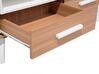 Coffee Table with Drawers Light Wood with White ALLOA_713000
