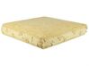 Cotton Floor Cushion 60 x 60 x 12 cm Yellow CLONE_820967