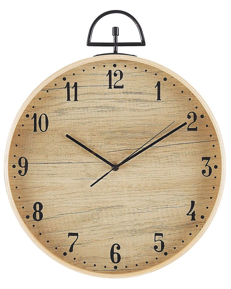 Orologio da parete legno chiaro ø 40 cm OPFIKON_785027