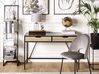2 Drawer Home Office Desk 120 x 60 cm Black with Light Wood JENA_790270