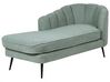 Right Hand Boucle Chaise Lounge Green ALLIER_879232