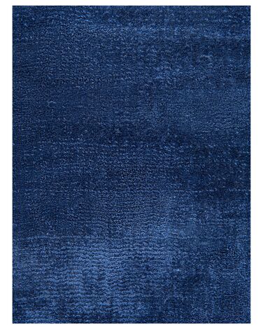 Tappeto viscosa blu marino 160 x 230 cm GESI 