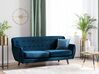 3-istuttava sohva samettinen sininen BODO_738305