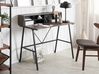 Home Office Desk with Shelves 100 x 50 cm Dark Wood HARISON_772725
