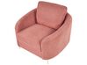 Sofa Set Polsterbezug rosa / gold 6-Sitzer TROSA_851918