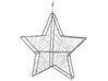 Venkovní závěsná hvězda s LED osvětlením 58 cm stříbrná KURULA_812486