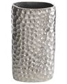 Vaso decorativo metallo argento 31 cm PALMYRA_823165
