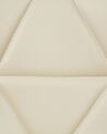 Conjunto de 2 taburetes de bar en piel sintética beige VALETTA_782076