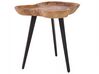 Odkladací drevený stolík svetlé drevo/čierna ELSA_678493