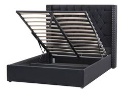 Parisänky sametti säilytystila musta 140 x 200 cm LUBBON Parisänky sametti säilytystila musta 140 x 200 cm LUBBON