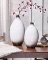 Terracotta Decorative Vase 46 cm White BAEZA_813387