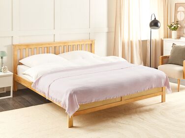 Cotton Bedspread 150 x 200 cm Pink HALPOLA