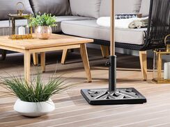 Aurinkovarjon jalka betoni musta 17 kg 46 x 46 cm CHIETI Aurinkovarjon jalka betoni musta 17 kg 46 x 46 cm CHIETI