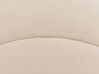Polsterbett Samtstoff beige Lattenrost 90 x 200 cm ANET_876975