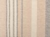Manta decorativa em algodão creme 130 x 170 cm YARSELI_864058