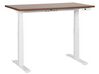 Schreibtisch braun / weiß 120 x 72 cm elektrisch höhenverstellbar DESTINES_899307
