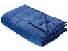 4kg Weighted Blanket 100 x 150 cm Navy Blue NEREID_887947