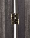 Wooden Folding 4 Panel Room Divider 170 x 163 cm Dark Brown RIDANNA_874088