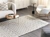 Wool Area Rug with Geometric Pattern 160 x 230 cm Beige and Grey SOLHAN_855609