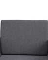 Conjunto de 2 sillas de comedor de poliéster gris oscuro/plateado GOMEZ_682402