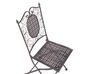 Conjunto de 2 cadeiras de jardim metálicas pretas BORMIO_806713